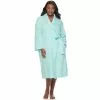 Plus Size Croft & Barrow® Shawl-Collar Waffle Robe 2 Plus Size Croft & Barrow® Shawl-Collar Waffle Robe -Croft And Barrow Sales Store 3445495 Aqua