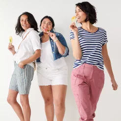 Women's Croft & Barrow® Essential V-Neck Tee 11 Women's Croft & Barrow® Essential V-Neck Tee -Croft And Barrow Sales Store 3482291 ALT3