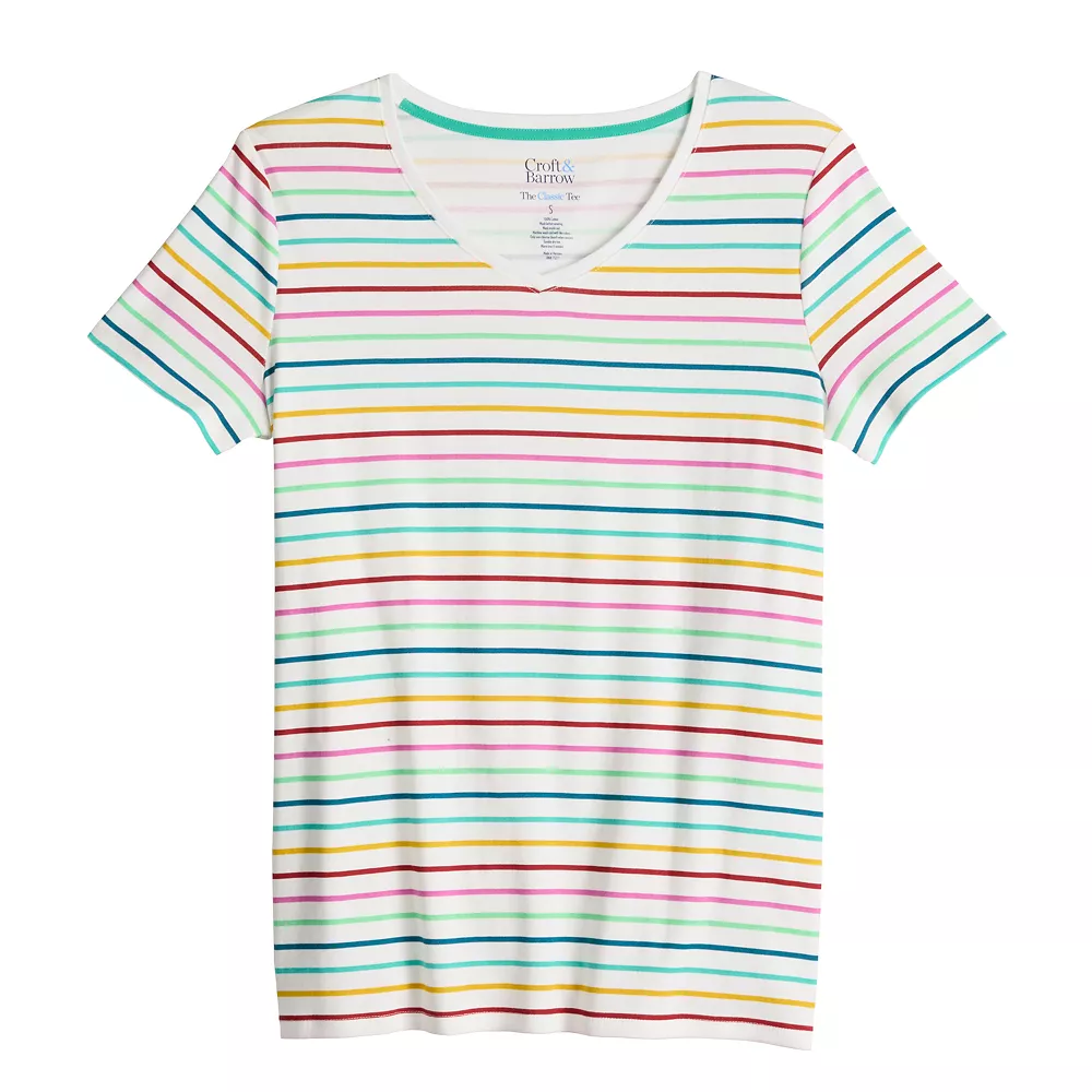Women's Croft & Barrow® Essential V-Neck Tee 7 Women's Croft & Barrow® Essential V-Neck Tee - Image 5