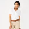 Women's Croft & Barrow® Essential Classic Pique Polo Shirt -Croft And Barrow Sales Store 3508798 White