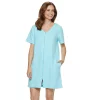 Women's Croft & Barrow® Waffle-Knit Zip-Front Short Sleeve Robe 1 Women's Croft & Barrow® Waffle-Knit Zip-Front Short Sleeve Robe -Croft And Barrow Sales Store 3919609 Teal