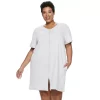 Plus Size Croft & Barrow® Waffle-Knit Zip-Front Robe 1 Plus Size Croft & Barrow® Waffle-Knit Zip-Front Robe -Croft And Barrow Sales Store 3919610 White