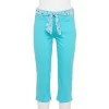Women's Croft & Barrow® Comfort Waist Denim Capris -Croft And Barrow Sales Store 3987731 Turquoise