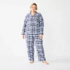 Plus Size Croft & Barrow® Flannel Long Sleeve Pajama Shirt & Pajama Pants Set 2 Plus Size Croft & Barrow® Flannel Long Sleeve Pajama Shirt & Pajama Pants Set -Croft And Barrow Sales Store 5032550 Blue Plaid