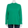 Plus Size Croft & Barrow® Essential Mockneck Top 2 Plus Size Croft & Barrow® Essential Mockneck Top -Croft And Barrow Sales Store 5035951 Green