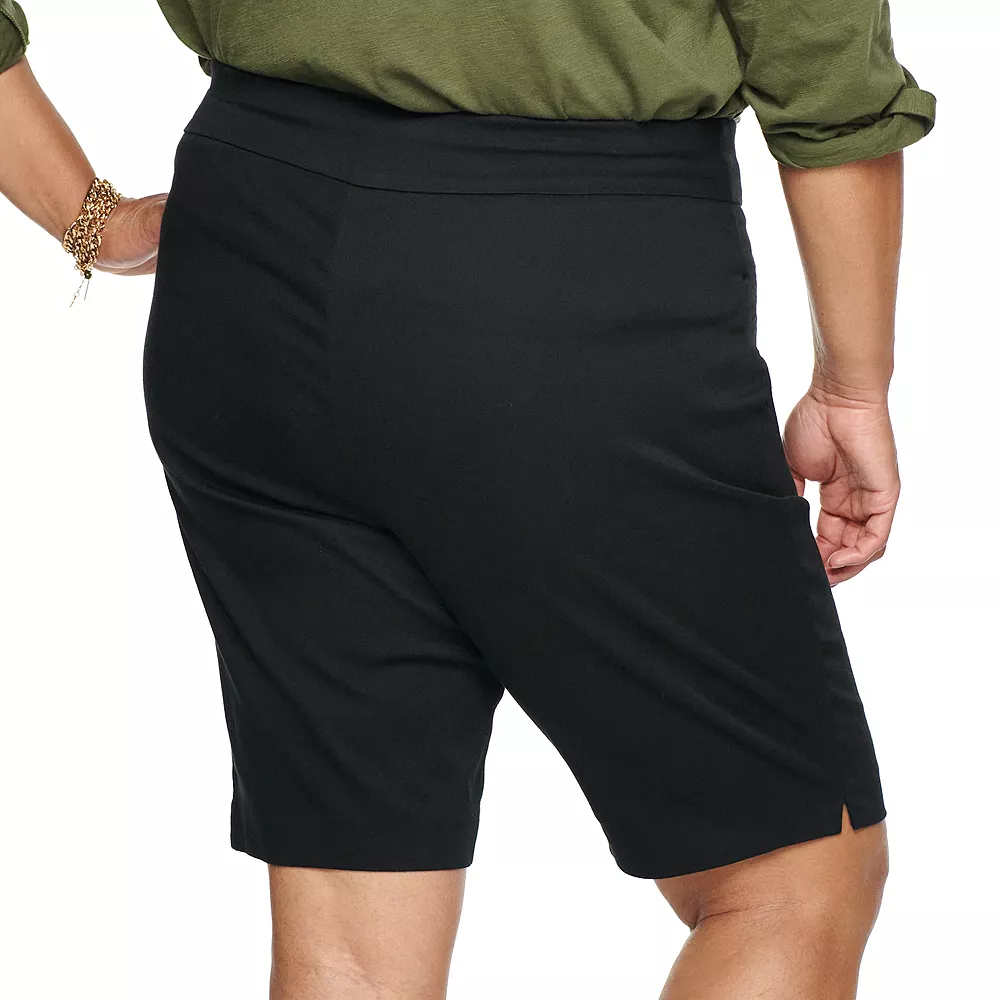 Plus Size Croft & Barrow® Effortless Stretch Bermuda Shorts 4 Plus Size Croft & Barrow® Effortless Stretch Bermuda Shorts - Image 2
