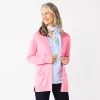 Women's Croft & Barrow® Open-Front Cardigan 2 Women's Croft & Barrow® Open-Front Cardigan -Croft And Barrow Sales Store 5214896 Pink
