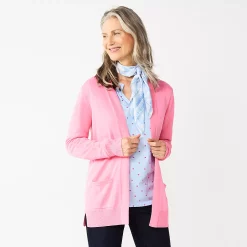Women's Croft & Barrow® Open-Front Cardigan