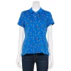 Petite Croft & Barrow® Essential Polo Shirt -Croft And Barrow Sales Store 5237699 Blue Floral