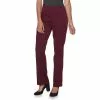 Petite Croft & Barrow® Effortless Stretch Pull-On Bootcut Pants -Croft And Barrow Sales Store 5289078 Plum