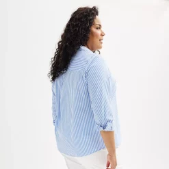 Plus Size Croft & Barrow® Essential Comfort Stretch Shirt -Croft And Barrow Sales Store 5361455 ALT