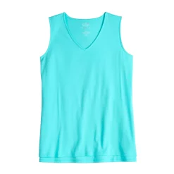 Women's Croft & Barrow® Soft V-Neck Tank 7 Women's Croft & Barrow® Soft V-Neck Tank -Croft And Barrow Sales Store 5508023 ALT5