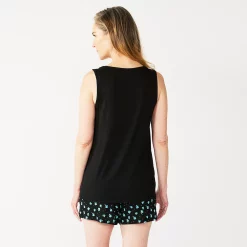 Women's Croft & Barrow® Pajama Tank & Pajama Shorts Sleep Set 6 Women's Croft & Barrow® Pajama Tank & Pajama Shorts Sleep Set -Croft And Barrow Sales Store 5514257 ALT