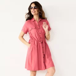 Women's Croft & Barrow® Utility Shirt Dress