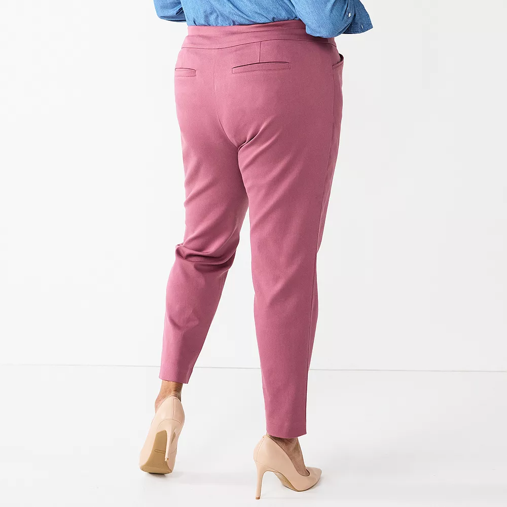 Plus Size Women's Croft & Barrow® Effortless Stretch Pull-On Straight-Leg Pants 4 Plus Size Women's Croft & Barrow® Effortless Stretch Pull-On Straight-Leg Pants - Image 2