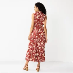 Women's Croft & Barrow® Sleeveless Maxi Shirtdress 6 Women's Croft & Barrow® Sleeveless Maxi Shirtdress -Croft And Barrow Sales Store 5594894 ALT