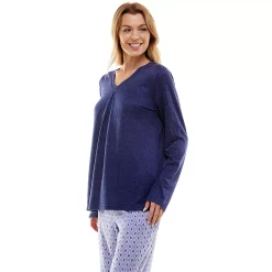 Women's Croft & Barrow® Whisperluxe Long Sleeve Pajama Top 9 Women's Croft & Barrow® Whisperluxe Long Sleeve Pajama Top -Croft And Barrow Sales Store 5597044 ALT2