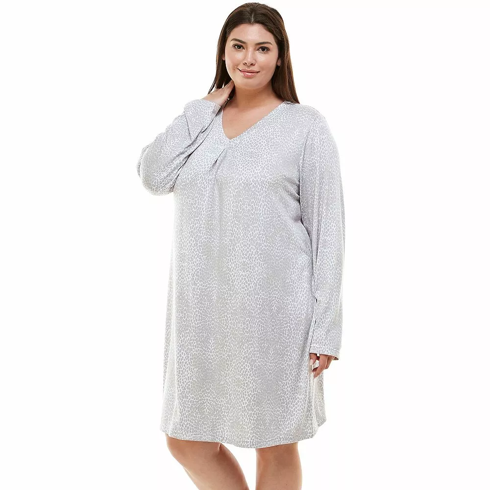 Plus Size Croft & Barrow® Whisperluxe Long Sleeve Sleepshirt 5 Plus Size Croft & Barrow® Whisperluxe Long Sleeve Sleepshirt - Image 3