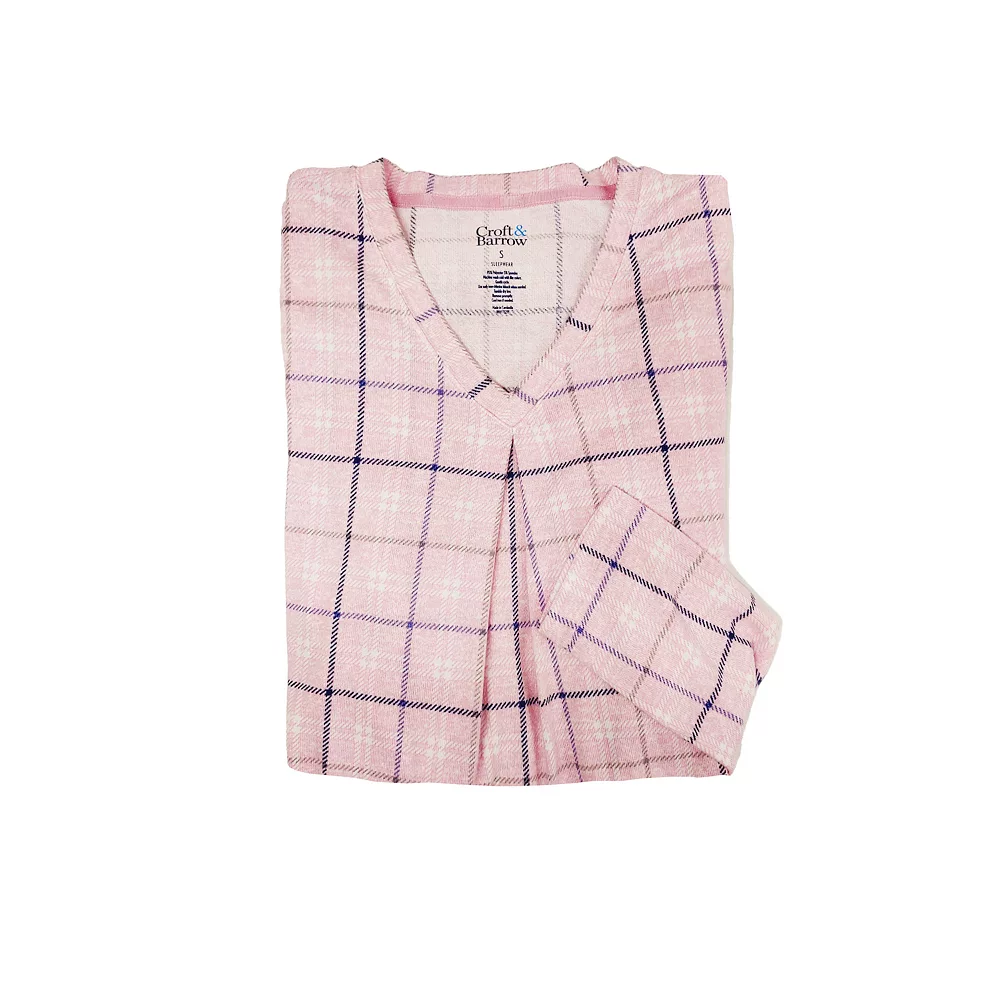 Plus Size Croft & Barrow® Whisperluxe Long Sleeve Sleepshirt 6 Plus Size Croft & Barrow® Whisperluxe Long Sleeve Sleepshirt - Image 4