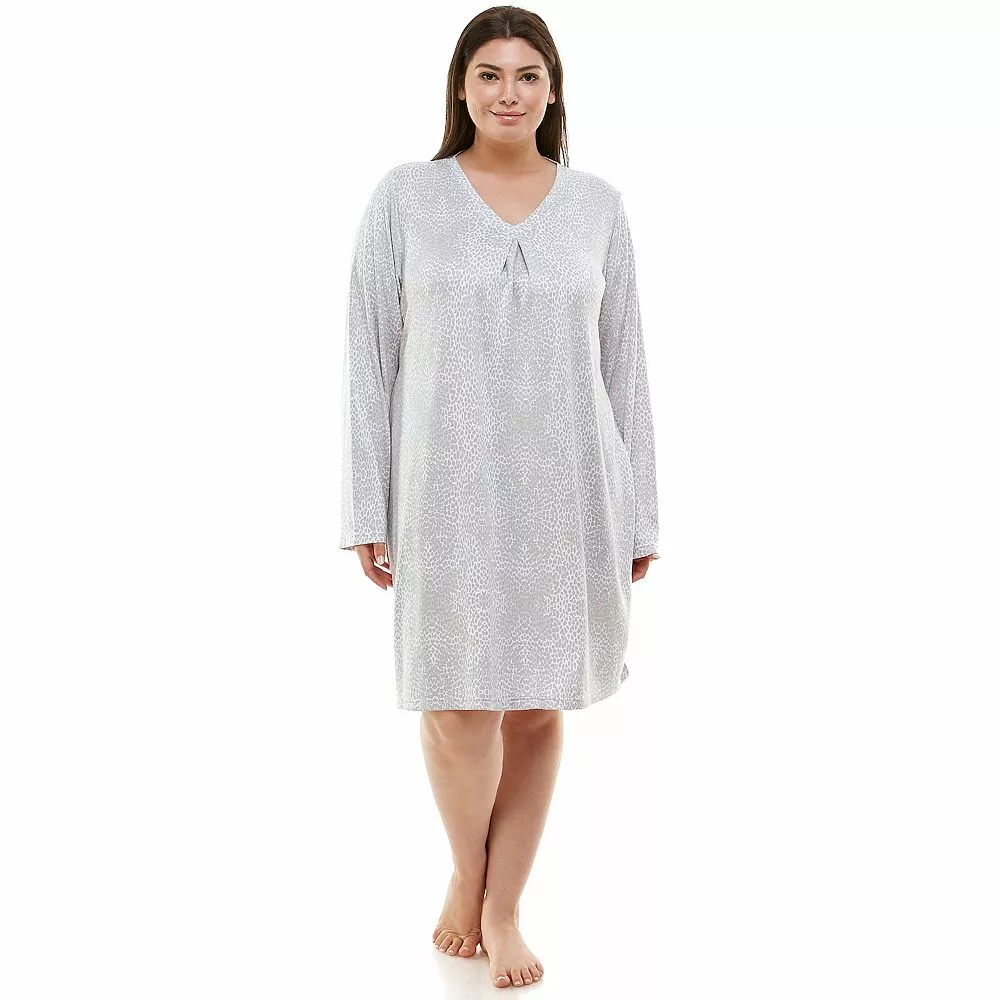 Plus Size Croft & Barrow® Whisperluxe Long Sleeve Sleepshirt 3 Plus Size Croft & Barrow® Whisperluxe Long Sleeve Sleepshirt