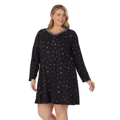 Plus Size Croft & Barrow® Cozy Long Sleeve Smocked Nightgown 9 Plus Size Croft & Barrow® Cozy Long Sleeve Smocked Nightgown -Croft And Barrow Sales Store 5637636 ALT2