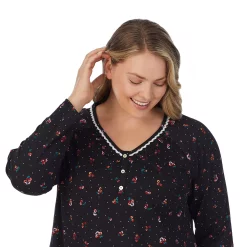 Plus Size Croft & Barrow® Cozy Long Sleeve Smocked Nightgown 11 Plus Size Croft & Barrow® Cozy Long Sleeve Smocked Nightgown -Croft And Barrow Sales Store 5637636 ALT4