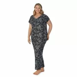 Plus Size Croft & Barrow® Cozy Short Sleeve Button-Front Pajama Top & Pajama Pants Sleep Set 8 Plus Size Croft & Barrow® Cozy Short Sleeve Button-Front Pajama Top & Pajama Pants Sleep Set -Croft And Barrow Sales Store 5637641 ALT2