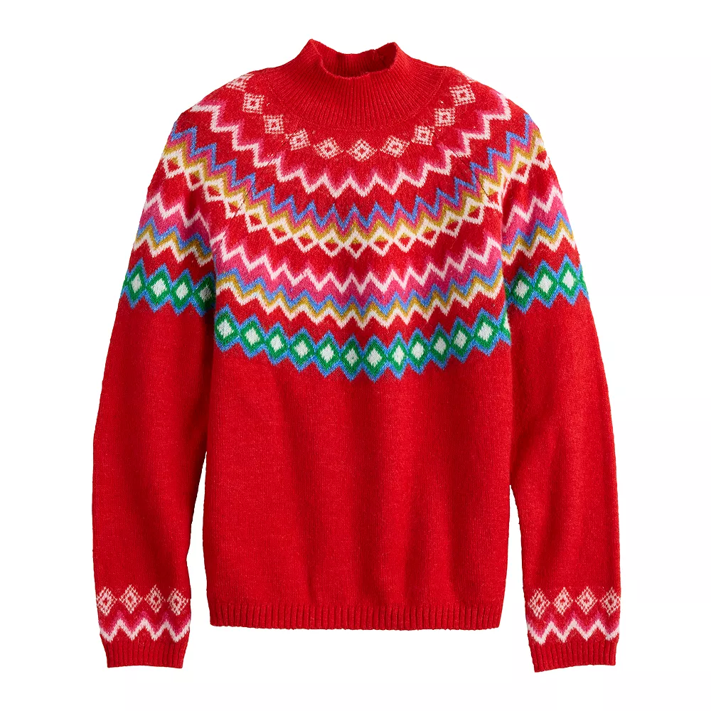 Women's Croft & Barrow® Puff-Sleeve Bobble Sweater 5 Women's Croft & Barrow® Puff-Sleeve Bobble Sweater - Image 3