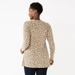 Women's Croft & Barrow® V-Neck Tunic Top -Croft And Barrow Sales Store 5666695 ALT