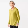 Women's Croft & Barrow® V-Neck Tunic Top -Croft And Barrow Sales Store 5666695 Golden Olive