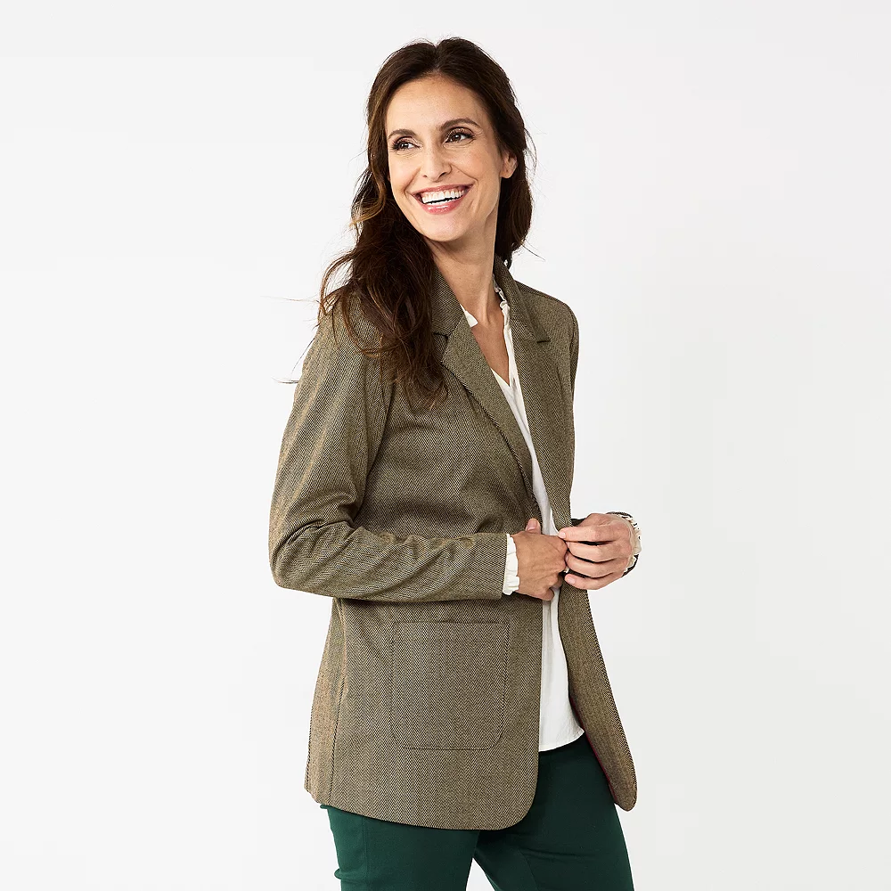Women's Croft & Barrow® Comfort Stretch Blazer 3 Women's Croft & Barrow® Comfort Stretch Blazer