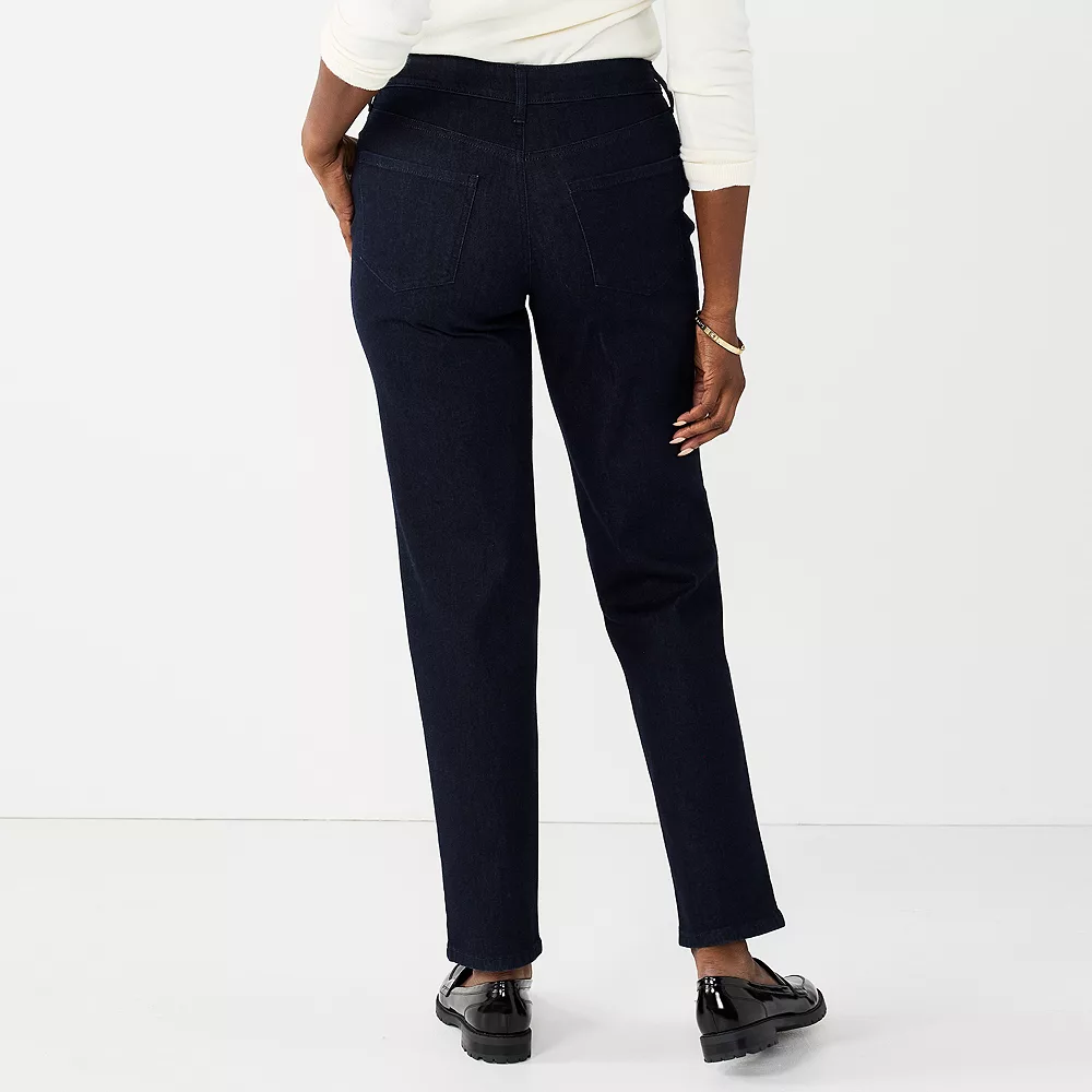 Women's Croft & Barrow® Sateen Straight Leg Jeans 4 Women's Croft & Barrow® Sateen Straight Leg Jeans - Image 2