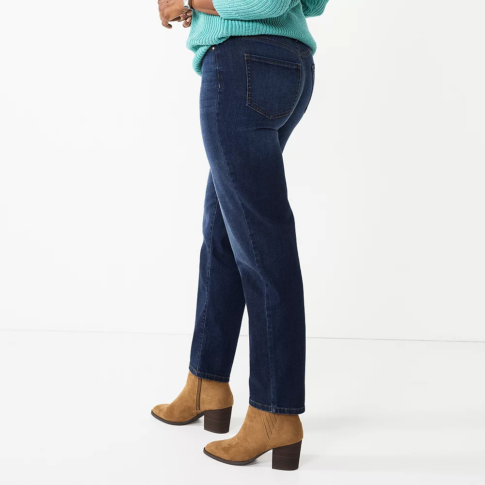 Women's Croft & Barrow® Sateen Straight Leg Jeans 5 Women's Croft & Barrow® Sateen Straight Leg Jeans - Image 3