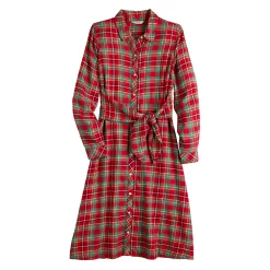 Women's Croft & Barrow® Knot-Waist Shirt Dress -Croft And Barrow Sales Store 5700435 ALT5