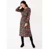 Petite Croft & Barrow® Smocked Waist Midi Dress -Croft And Barrow Sales Store 5703390 Jolly Paisley