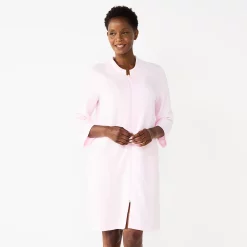 Petite Croft & Barrow® Quilted Zipper Duster