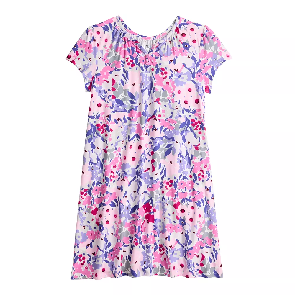 Women's Croft & Barrow® Short Sleeve Henley Short Sleeve Nightgown 6 Women's Croft & Barrow® Short Sleeve Henley Short Sleeve Nightgown - Image 4