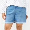 Plus Size Croft & Barrow® Elastic-Waist Pull-On Shorts 1 Plus Size Croft & Barrow® Elastic-Waist Pull-On Shorts -Croft And Barrow Sales Store 5806146 Medium Wash