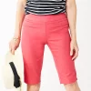 Women's Croft & Barrow® Effortless Stretch Skimmer Pants -Croft And Barrow Sales Store 6264292 Geranium Pink