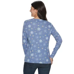 Women's Croft & Barrow® Essential Long Sleeve V-Neck Tee -Croft And Barrow Sales Store 6264678 ALT